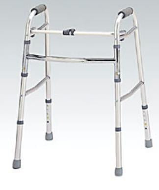 Nova Ortho-Med Dual Release Folding Walker Aluminum Frame 300 lbs. Weight Capacity 29 to 33 Inch Height - 4090YW3