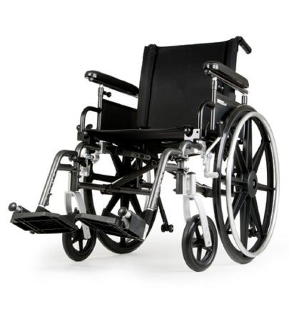 Sunrise Medical Breezy Ultra 4 Lightweight Wheelchair Full Length Arm Flip Back Arm Style Mag Wheel Black 18 Inch Seat Width 250 lbs. Weight Capacity - B1816ZHAPFSAT