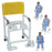 Mjm International Shower Chair  Pvc Frame 21 Inch Height - 118-3TW-SSDE-IF