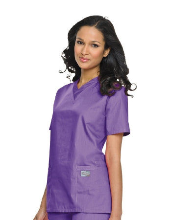 Landau Uniforms Scrub Shirt X-Large Orchid 3 Pockets Short Set-In Sleeves Female - 70221ORCHIDXL