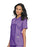 Landau Uniforms Scrub Shirt X-Large Orchid 3 Pockets Short Set-In Sleeves Female - 70221ORCHIDXL