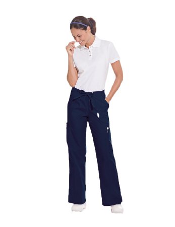 Landau Uniforms - Scrub Pants Small Navy Blue Female - 8385BNPS