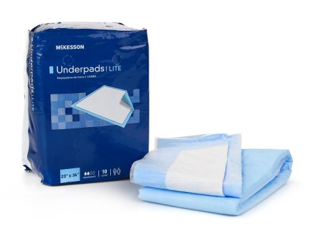 McKesson McKesson Lite Underpad 23 X 36 Inch Disposable Fluff / Polymer Light Absorbency - UPLT2336