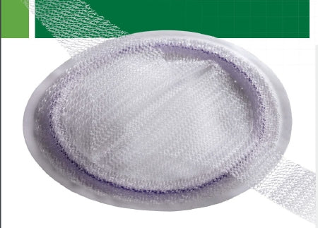 Davol Ventralex ST Ventral Hernia Repair Mesh Partially Absorbable Polypropylene Monofilament / Hydrogel / PGA 1-7/10 Inch Diameter Small Circle with Strap Style - 5950007
