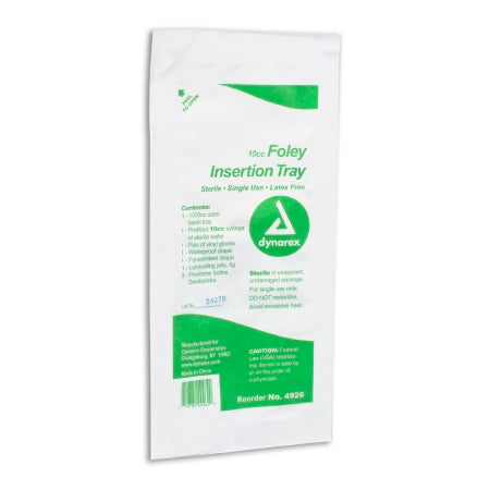 Dynarex Dynarex Catheter Insertion Tray Foley Without Catheter Without Balloon Without Catheter - 4927