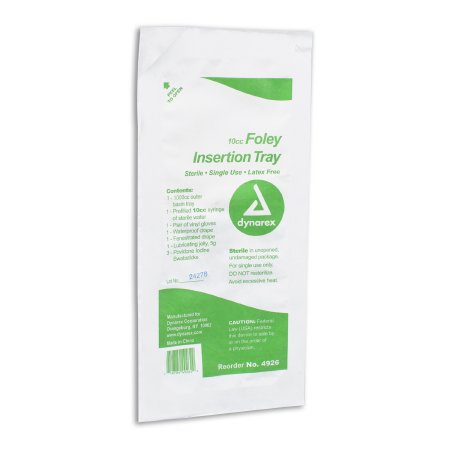 Dynarex - Catheter Insertion Tray Foley Without Catheter Without Balloon Without Catheter - 4926