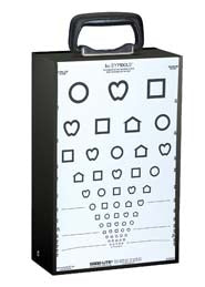Good-Lite Illuminated Eye Test Cabinet Table Mount - ESV1500