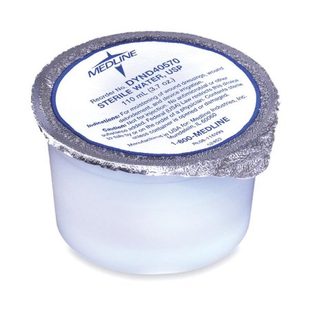 Medline - Sterile Water Solution 110 mL, Cup - DYND40570