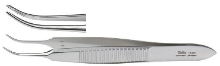 Miltex - Dressing Forceps Graefe 2-3/4 Inch Length OR Grade German Stainless Steel Curved Serrated Jaws - 18-818