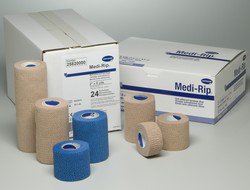 Medi-Rip - Cohesive Bandage 2 Inch X 5 Yard Team Pack Standard Compression Self-adherent Closure Tan NonSterile - 25820000