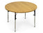 Hausmann Industries - Table 26 to 34 X 48 Inch Natural Oak High Pressure Laminate 1-1/8 Inch Top Dimensions 150 lbs. Weight Capacity - 4333