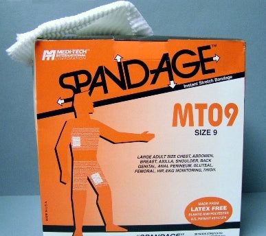Spandage - Elastic Net Retainer Dressing Tubular Elastic 25 Yard Size 9 Average Chest / Abdomen / Breast / Shoulder NonSterile - S09