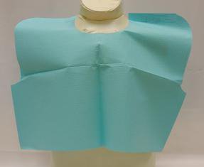 Tidi - Exam Cape Teal One Size Fits Most Front / Back Opening Without Closure Unisex - 910501