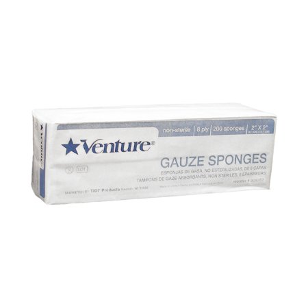 Venture - Gauze Sponge Gauze 8-Ply 2 X 2 Inch Square NonSterile - 908282