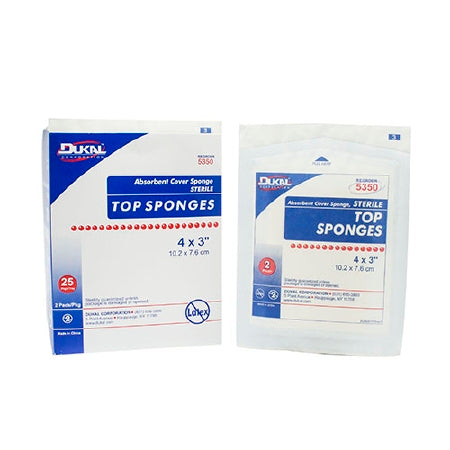 Dukal Dukal NonWoven Sponge Cellulose / Rayon 8-Ply 4 X 4 Inch Square NonSterile - 5340