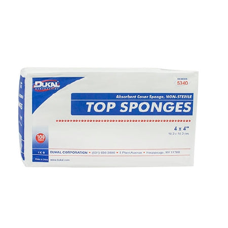 Dukal Dukal NonWoven Sponge Cellulose / Rayon 8-Ply 3 X 4 Inch Rectangle Sterile - 5350