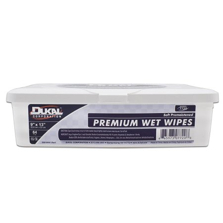 Dukal Premium - Personal Wipe Tub Aloe / Lanolin Scented 64 Count - 7720