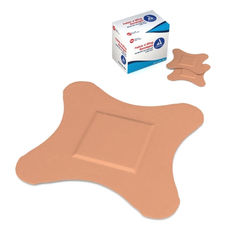 Dynarex Dynarex Adhesive Strip 3 X 3 Inch Fabric 4-Wing Tan Sterile - 3620