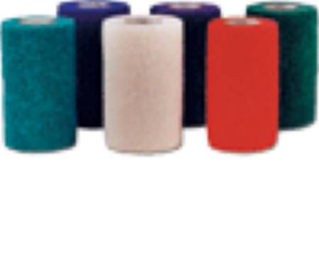 Andover Coated Products Co-Flex·Med Cohesive Bandage 1-1/2 Inch X 5 Yard Standard Compression Self-adherent Closure Teal / Blue / White / Purple / Red / Green NonSterile - 7150RB