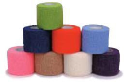 Andover Coated Products Co-Flex·Med Cohesive Bandage 2 Inch X 5 Yard Standard Compression Self-adherent Closure Red NonSterile - 7200RD