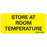 Precision Dynamics MedVision Pre-Printed Label Auxiliary Label STORE AT ROOM TEMPERATURE Yellow 1 X 2-1/4 Inch - V04SY0931