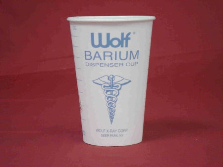 Wolf X-Ray Wolf Barium Cup 14 oz. White Paper Disposable - 15601