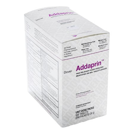 Addaprin - Pain Relief 200 mg Strength Ibuprofen Tablet 250 per Box - 1625314
