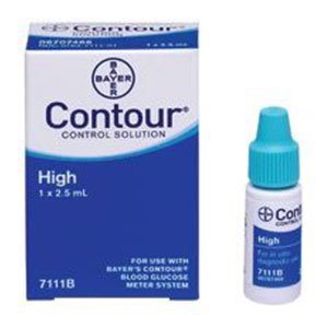Ascensia Diabetes Care Contour Control Solution Blood Glucose High Level 1 X 2.5 mL - 7111B