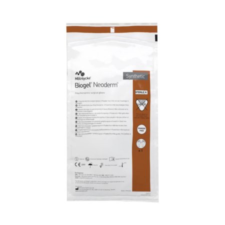 Biogel NeoDerm - Surgical Glove Size 7 Sterile Pair Polyisoprene Extended Cuff Length Fully Textured Light Brown Not Chemo Approved - 42970