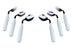 Fabrication Enterprises Sager Teaspoon Right Hand / Angled Vinyl - 61-0047R