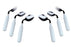 Sager - Teaspoon Angled / Right Handed Vinyl-Coated - 61-0047R