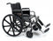 Traveler HD Heavy Duty - Bariatric Wheelchair Dual Axle Desk Length Arm Swing-Away Footrest Black Upholstery 20 Inch Seat Width Adult 500 lbs. Weight Capacity - 3G010320