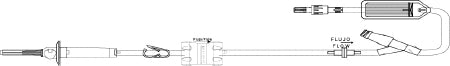 Bravo24 - Primary IV Administration Set 20 Drops / mL Drip Rate 84 Inch Tubing 1 Port - B98044