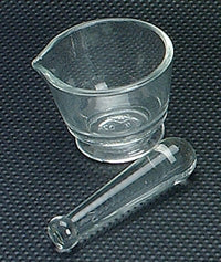 Health Care Logistics HCL Mortar and Pestle Hand Operated Clear - 3071