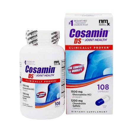 Cosamin DS - Joint Health Supplement Vitamin C (as Manganese Ascorbate) 6 mg, Manganese (as Manganese Ascorbate) 1 mg, Glucosamine HCl 1.5 g (1500 mg) 105 mg - 1 mg Strength Capsule 100 per Bottle - 55970080825