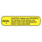 Apothecary Products - Pre-Printed Label Advisory Label Yellow Paper CAUTION: Federal Law PROHIBITS the transfer of this drug to any person other than the patient for whom it was prescribed. Black Caution 3/8 X 1-9/16 Inch - 40193
