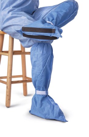 Medline - Boot Cover X-Large Knee High Nonskid Sole Blue NonSterile - NON27348PXL