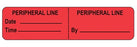 Indeed - Pre-Printed Label Auxiliary Label Red Paper Peripheral Line Black Safety and Instructional 3/8 X 1-5/8 Inch - 17581