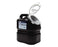Recykleen - RCRA Waste Container 12 H X 10-1/2 W X 7-1/2 D Inch 3 Gallon Black Base / White Lid Vertical Entry Hinged Snap On Lid - Bd - 305075