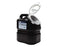 Recykleen - RCRA Waste Container 12 H X 10-1/2 W X 7-1/2 D Inch 3 Gallon Black Base / White Lid Vertical Entry Hinged Snap On Lid - 305075