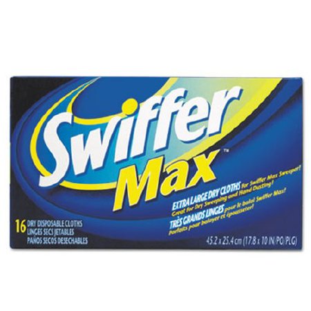 Swiffer Professional Max - Dry Mop Cover White Polyester Disposable - 37109