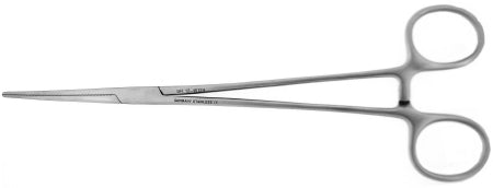 BR Surgical BR Surgical Hemostatic Forceps Sarot 9-1/2 Inch Surgical Grade Stainless Steel NonSterile Ratchet Lock Finger Ring Handle Straight - BR12-45024