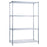 R & B Wire Products - Wire Shelving Unit 4 Shelves Adjustable 24 X 48 X 72 Inch Chrome - SU244872