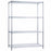 R & B Wire Products Wire Shelving Unit 4 Shelves Adjustable Chrome-Plated - SU244872