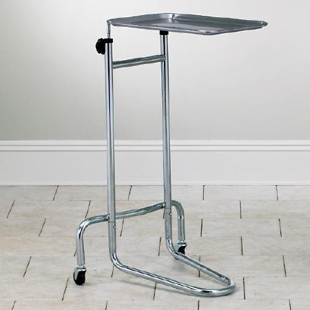 Clinton Industries Mayo Instrument Stand Tray V-Shaped Base 34 - 54 Inch 21 Inch - -22