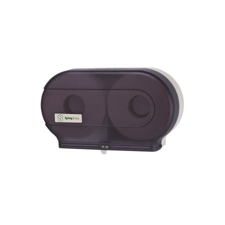 Saalfeld Redistribution Spring Grove Toilet Tissue Dispenser Translucent Black Manual 2 Rolls Wall Mount - 442785