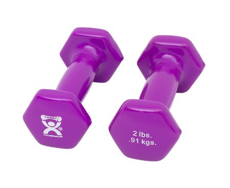 CanDo - Dumbbell Pair Hexagon Heads 2 lbs. - 10-0551-2