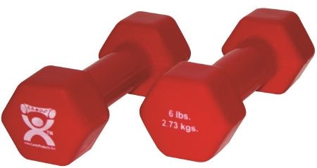 Fabrication Enterprises CanDo Dumbbell Set Cando 2 X 6 lbs. - 10-0555-2