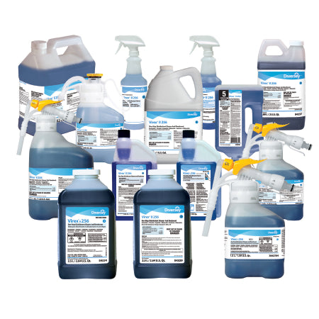 Lagasse Virex II 256 Surface Disinfectant Cleaner Quaternary Based Liquid Concentrate 1 gal. Jug Mint Scent - DVO04332