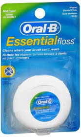 The Palm Tree Group Oral-B Essential Floss Dental Floss Waxed 55 Yard Mint - 41082573